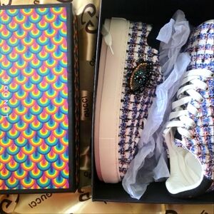 KURT GEIGER LANEY EYE EVIL EYE PLATFORM SNEAKERS NWB 10